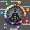 Bracciale per l'equilibrio dei chakra: pietra naturale per la meditazione e la guarigione