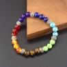 Bracciale per l'equilibrio dei chakra: pietra naturale per la meditazione e la guarigione