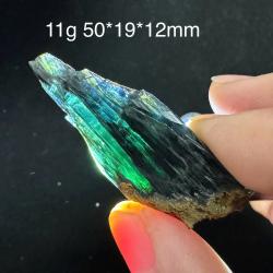 Cristaux de vivianite bleue : spécimen minéral naturel brésilien pour la maison...