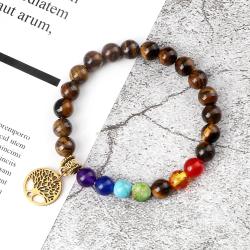7 Chakra Energy Healing Bracelet | Reiki Stone Beads for Meditation