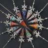 Pendentif pendule hexagonal en pierre - Bijou de soin Reiki des chakras