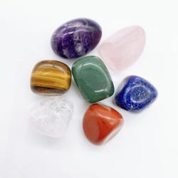 Amethyst Crystal Set: 7pcs, Healing, Decor & Gift