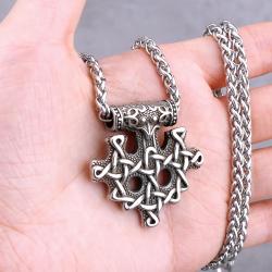 Viking Kuzgun Ejderha Kolyesi | Paslanmaz Çelik Muska Kolye Uçları