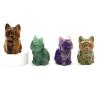 Statua di gatto in ametista intagliata a mano | Cristalli curativi e decorazioni