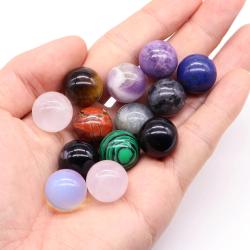 Mini-Kristallkugel-Set: Amethyst & Rosenquarz für Heilung & Reiki