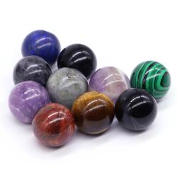 Mini-Kristallkugel-Set: Amethyst & Rosenquarz für Heilung & Reiki