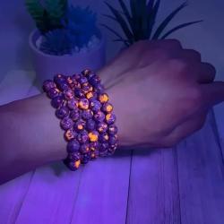Natural Flame Stone Bracelet | Chakra Balancing & Meditation Jewelry