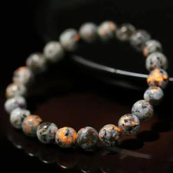 Natural Flame Stone Bracelet | Chakra Balancing & Meditation Jewelry
