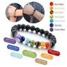 Bracelet de guérison des 7 chakras avec diffusion d'huiles essentielles