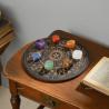Ensemble de cristaux des 7 chakras et planche divinatoire - Guérison spirituelle et méditation...