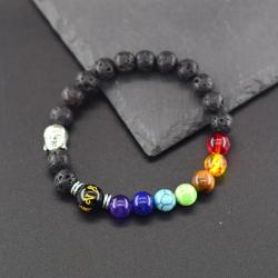 Bracelet de guérison des chakras : Perles de Bouddha pour le Reiki et la méditation