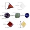 Coffret de cristaux Reiki : 7 pierres géométriques pour l’équilibrage des chakras et la décoration