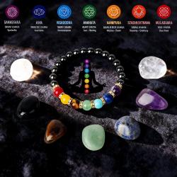 Braccialetto di guarigione dei chakra: pietre naturali ed energia Reiki