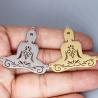Pendentifs Fleur de Lotus et Bouddha | Breloques pour boucles d'oreilles et colliers à faire soi-même