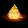 Amethyst & Peridot Orgone Pyramid: Reiki, Chakra Balancing & Decor
