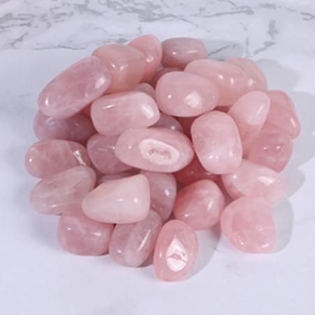 Pierre roulée de quartz rose : Guérison des chakras et méditation