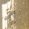 Attrape-soleil Rose de Cristal : Motif prisme arc-en-ciel et lotus pour la maison