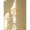 Attrape-soleil Rose de Cristal : Motif prisme arc-en-ciel et lotus pour la maison