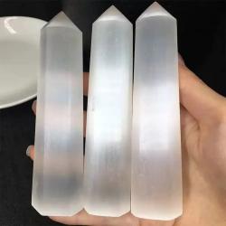 Selenite Point Pillars: Natural Crystal Energy Decor