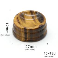 Support en obsidienne, améthyste et œil de tigre pour les chakras - Guérison Reiki