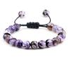 Bracelets en perles d'agate de feu et d'onyx | Bijoux porte-bonheur à énergie guérissante
