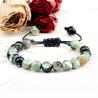 Bracelets en perles d'agate de feu et d'onyx | Bijoux porte-bonheur à énergie guérissante