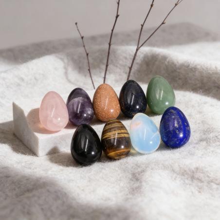 Œufs de cristal : Décoration naturelle pour la guérison et l'harmonisation des chakras