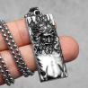 Collana con ciondolo retrò di Gesù | Acciaio inossidabile, stile punk