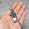 Collana con ciondolo retrò di Gesù | Acciaio inossidabile, stile punk