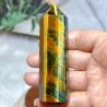 Blue & Yellow Tiger Eye Tower: Natural Crystal Reiki Healing Decor