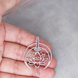 Pendentifs Fleur de Lotus et Bouddha | Breloques pour boucles d'oreilles et colliers à faire soi-même