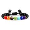 Armbänder aus Natursteinen: Lava, Tigerauge & 7 Chakra-Perlen für Männer &...