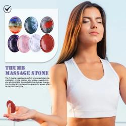 Pierres anti-stress des chakras arc-en-ciel pour soulager l'anxiété et favoriser la guérison