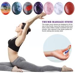 Pierres anti-stress des chakras arc-en-ciel pour soulager l'anxiété et favoriser la guérison