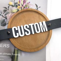 Collana girocollo in pelle con borchie punk personalizzata