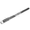 Collana girocollo in pelle con borchie punk personalizzata