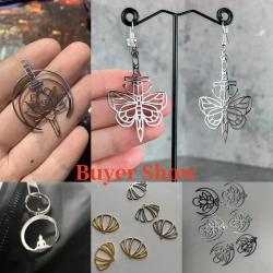 Pendentifs Fleur de Lotus et Bouddha | Breloques pour boucles d'oreilles et colliers à faire soi-même