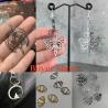Pendentifs Fleur de Lotus et Bouddha | Breloques pour boucles d'oreilles et colliers à faire soi-même