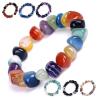 Bracelet artisanal en perles de pierres des 7 chakras pour hommes et femmes