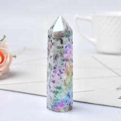 Baguette de cristal de jaspe kiwi | Guérison, méditation et Reiki