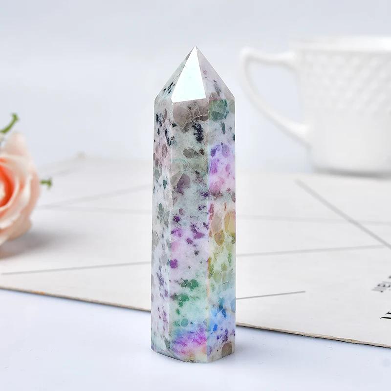 Baguette de cristal de jaspe kiwi | Guérison, méditation et Reiki