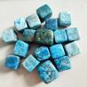 Set aus blauem Apatitkristall: Reiki-Energie & Feng-Shui-Dekoration