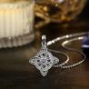 Collier pendentif nœud celtique | Zirconium magique, bijoux wiccans