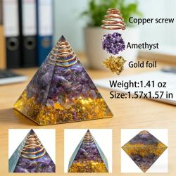 Piramide di cristallo per l'equilibrio dei chakra e il potenziamento dei sogni