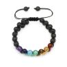 Bracelet de guérison des chakras - Perles à double couche pour la méditation et l'équilibre...