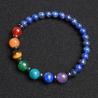 Bracelet de guérison des 7 chakras : Pierres précieuses et cristaux naturels
