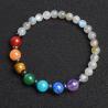 Bracelet de guérison des 7 chakras : Pierres précieuses et cristaux naturels