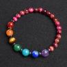 Bracelet de guérison des 7 chakras : Pierres précieuses et cristaux naturels