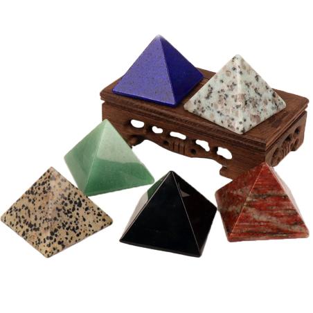 Natural Agate Crystal Pyramid - Reiki Healing & Decor