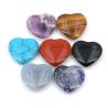 Perles en forme de cœur en améthyste et agate | Cristaux de guérison Reiki